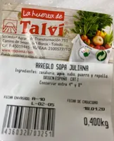 Arrehlo sopa juliana