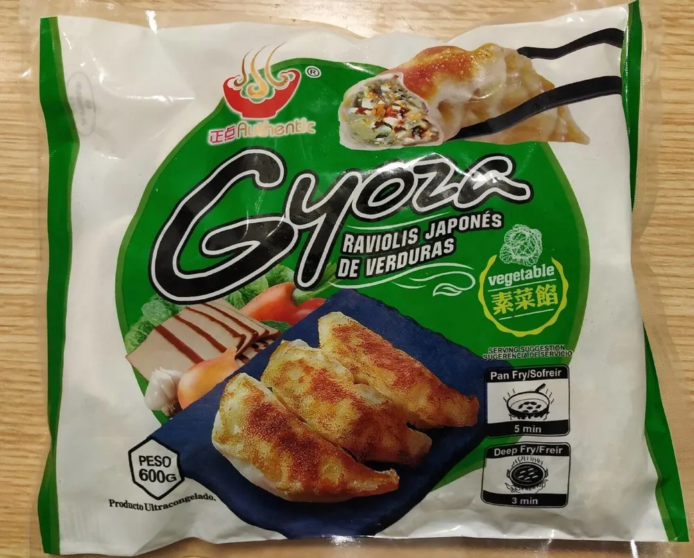 Gyozas de verduras