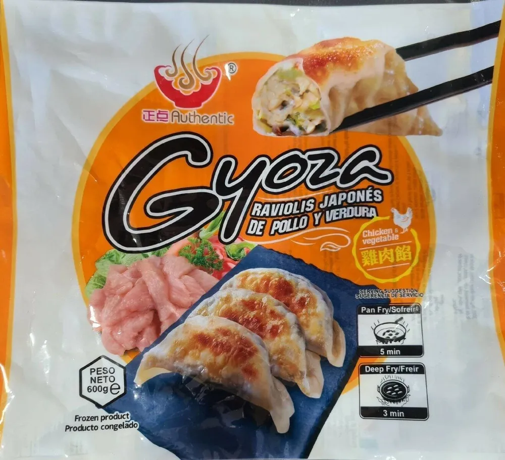 Gyozas de pollo y verdura