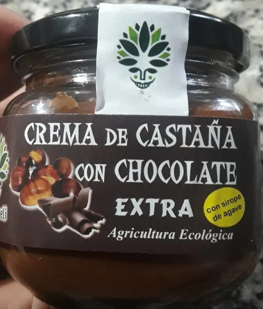 Crema de castaña con chocolate extra