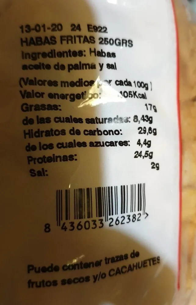 Habas fritas