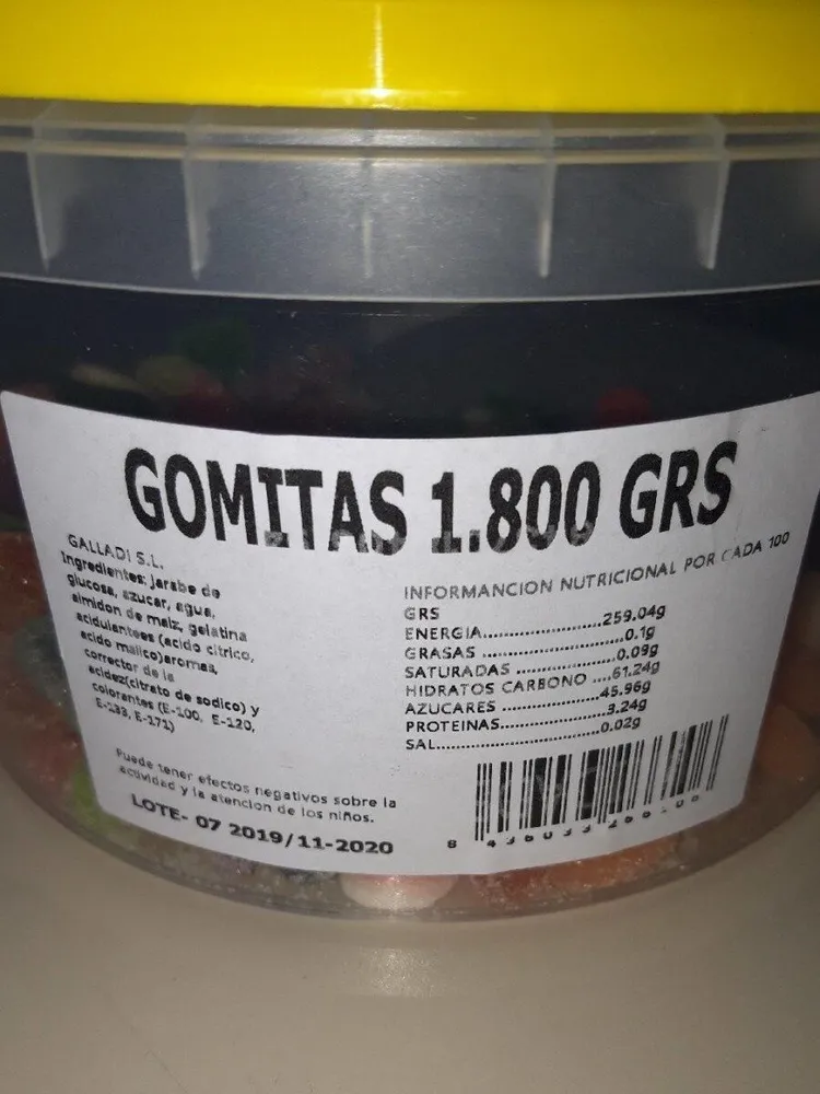 GOMITAS 1800 GRS