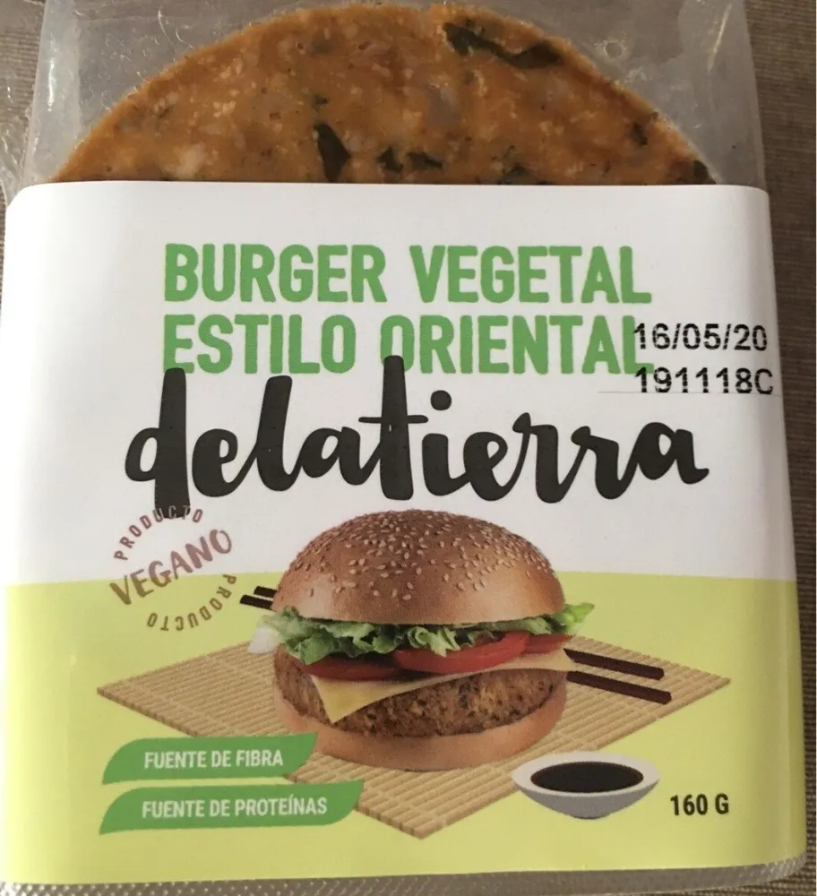 Burger vegetal estilo oriental