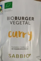 Bio burger vegetal curry