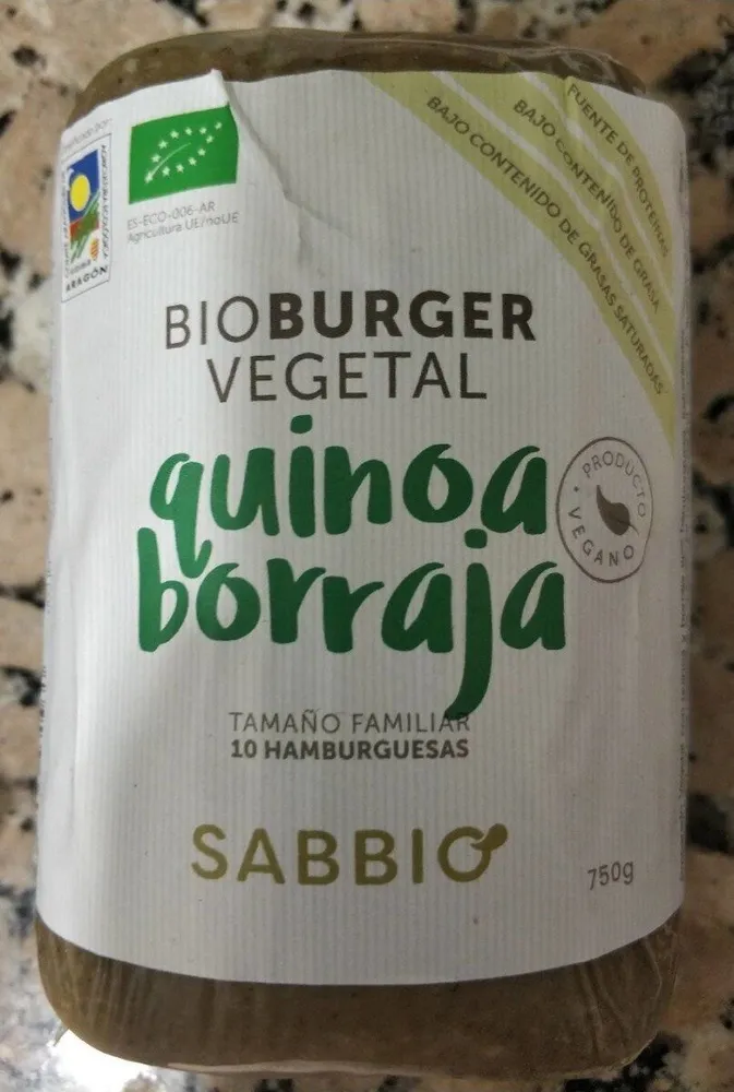 BioBurger vegetal quinoa/borraja
