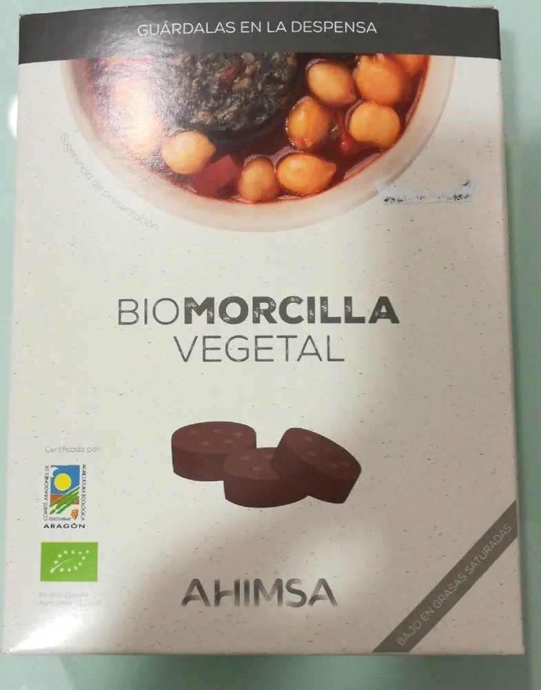 Bio morcilla vegetal
