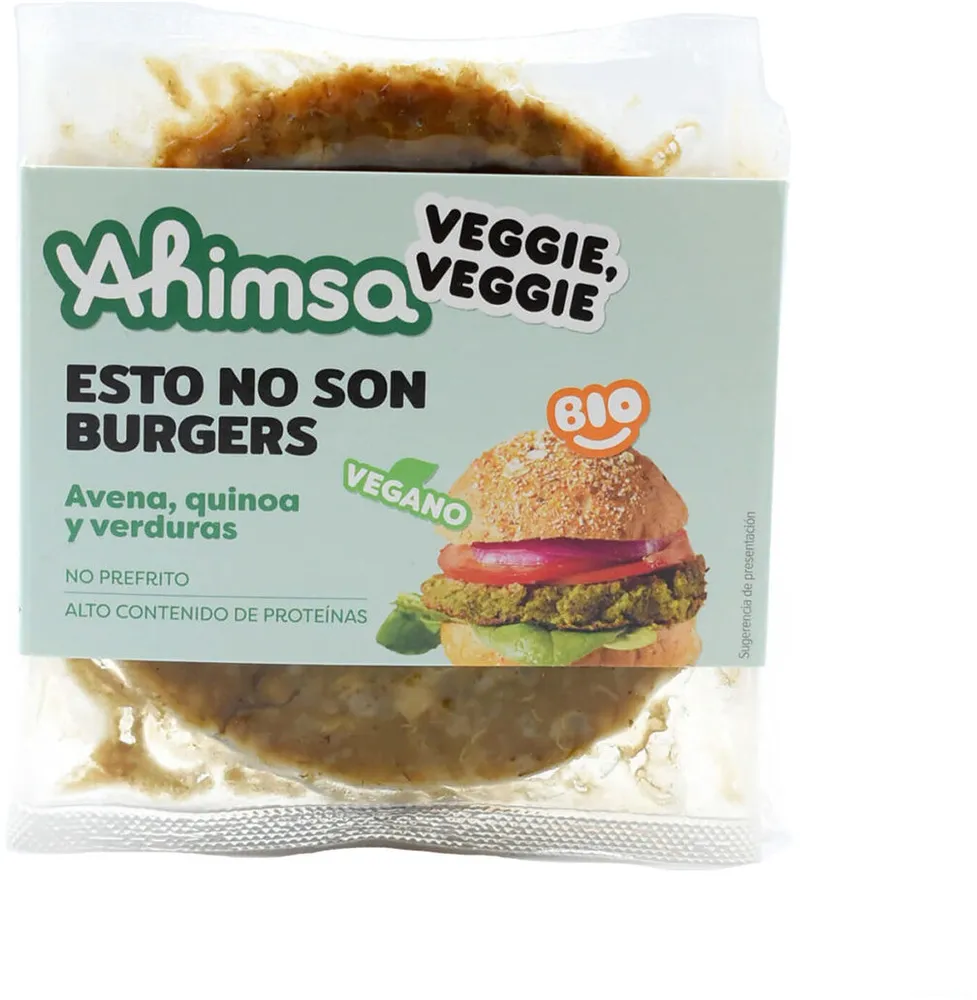 Hamburguesas de avena, quinoa y verduras