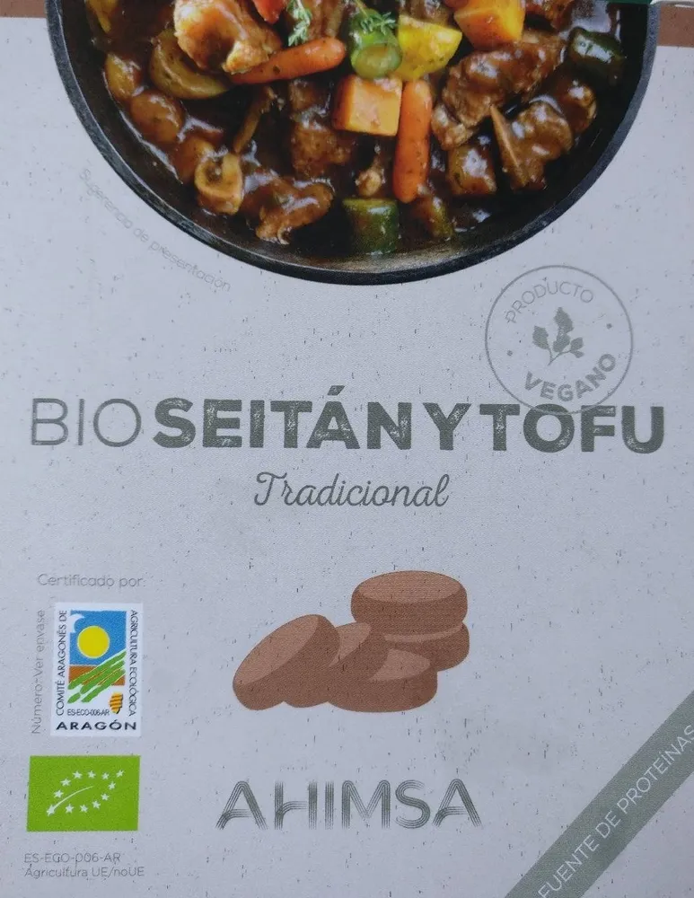 Bio seitan y tofu tradicional