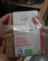 Bio maxiburger vegetal-Seitan, shitake, pimientos