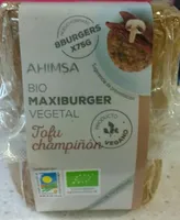 Bio Maxiburguer vegetal, Tofu champiñon