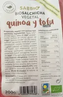 Bio salchicha vegetal quinoa y tofu