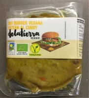Bio burger vegana seitan al curry