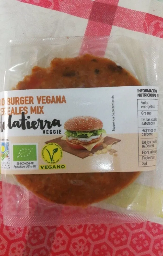 Bio burger vegana cereales mix
