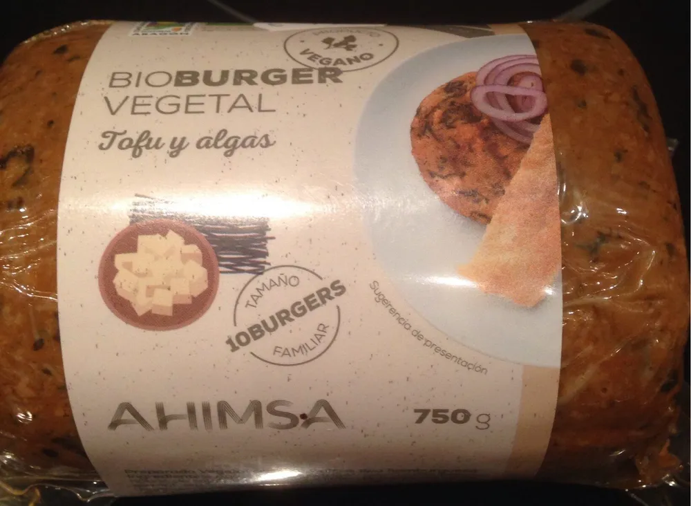 Bioburger vegetal tofu y algas