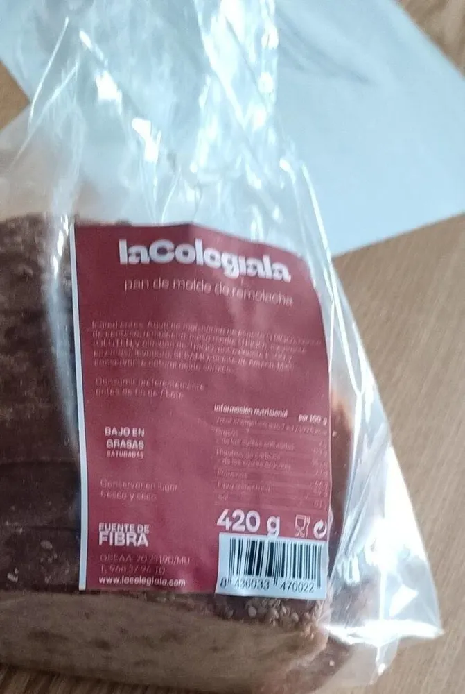 Pan molde de remolacha