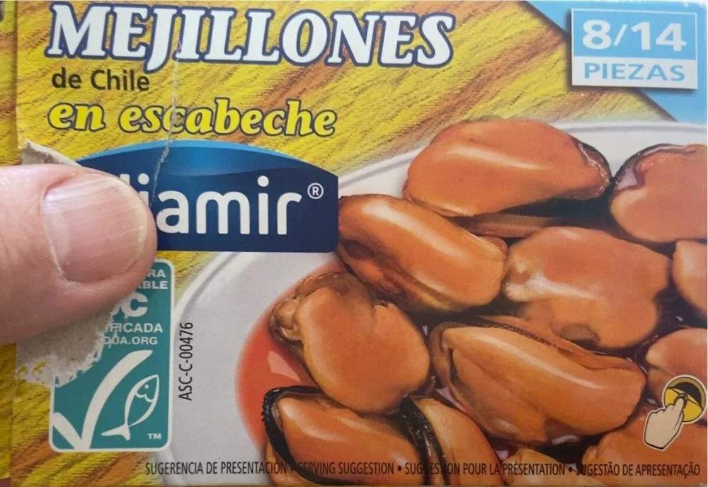 Mejillones de Chile en escabeche