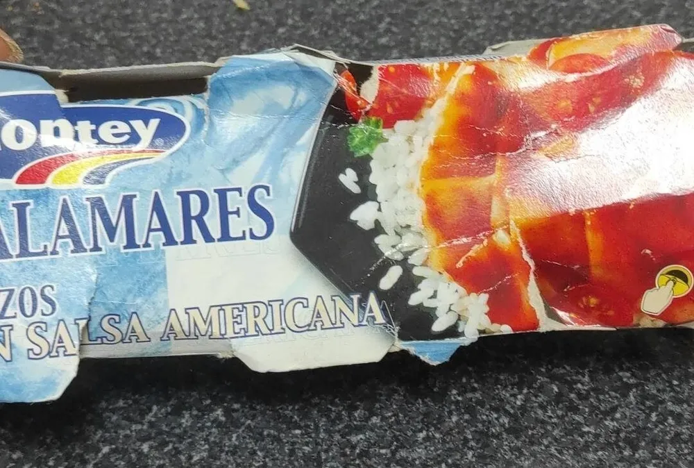 Calamares trozos en salsa americana