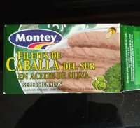 Filetes de caballa del Sur en aceite de oliva.