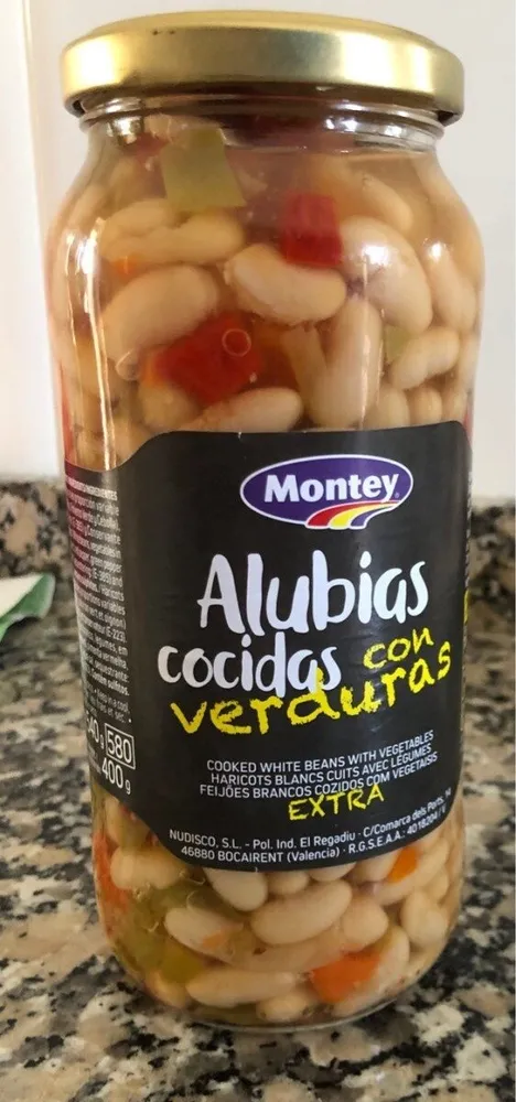 Alubias cocidas con verduras