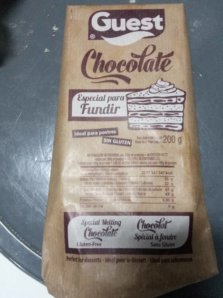Chocolate especial para fundir
