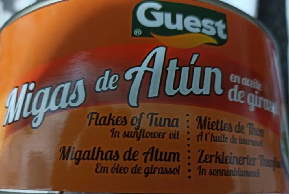 Migas de atún en aceite de girasol