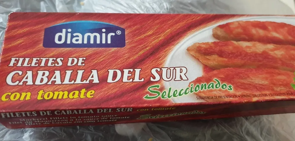 Filetes de Caballa Del Sur con tomate