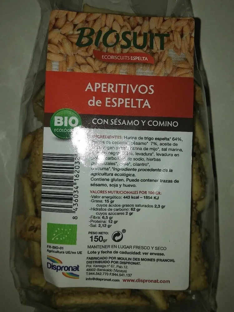 Aperitivos de Espelta