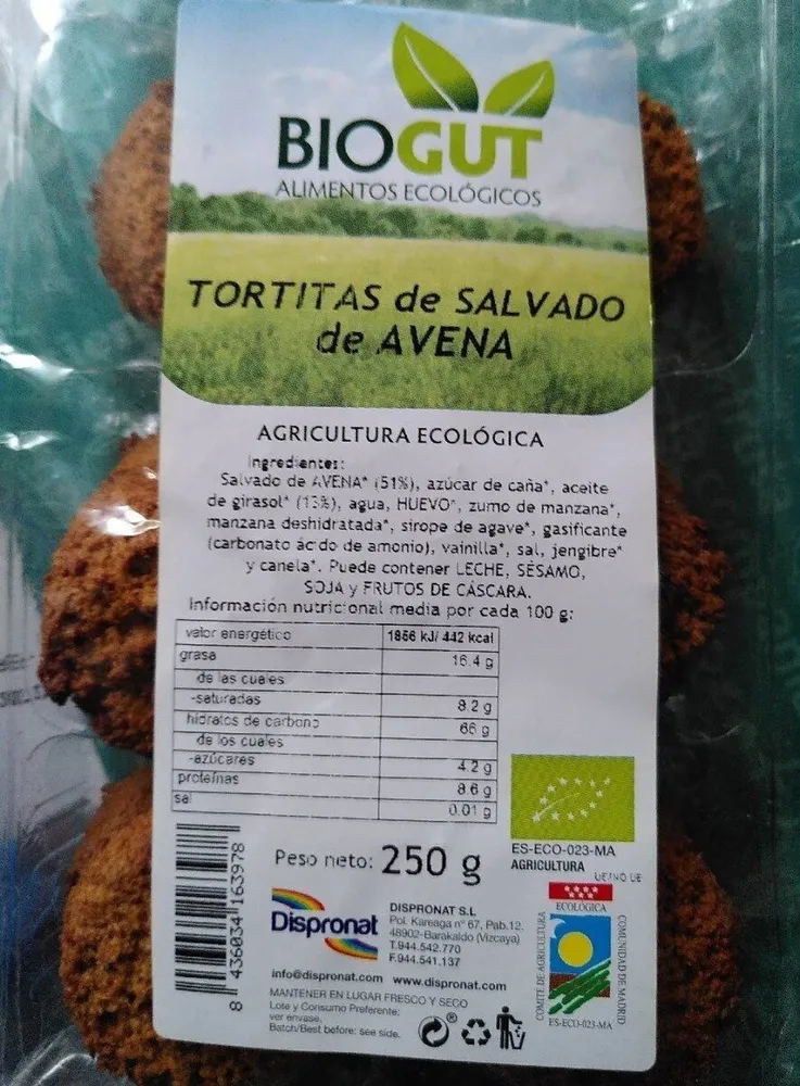 Tortitas Salvado y Avena