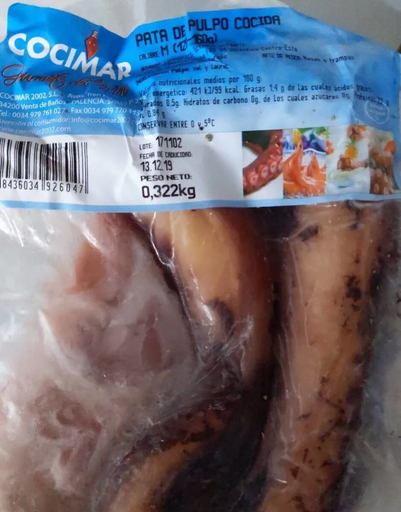 Pata de pulpo cocifa