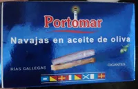Navajas en aceite de oliva