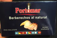 Berberechos de las rías gallegas al natural