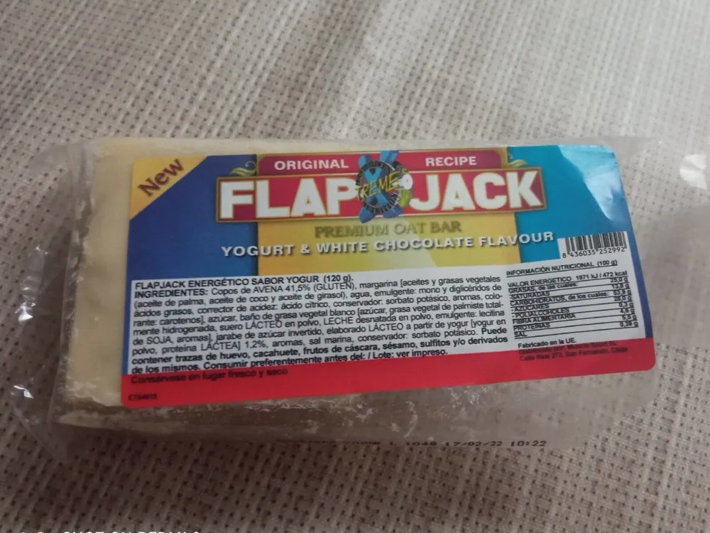 Barritas sabor yogur y chocolate blanco