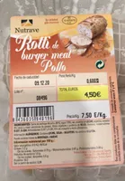 Rotti de burguer meat Pollo