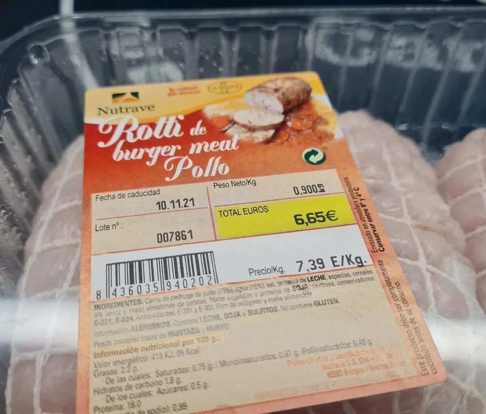 Rotti de burger meat pollo
