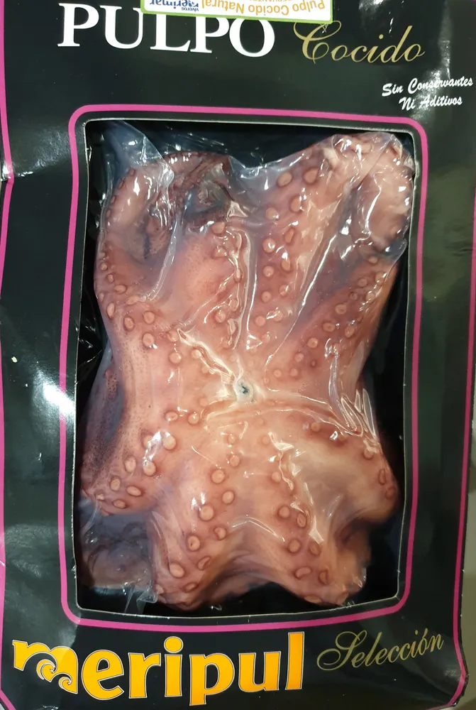Pulpo cocido troceado
