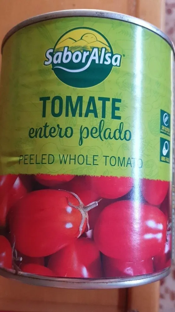Tomate entero pelado saborAlsa