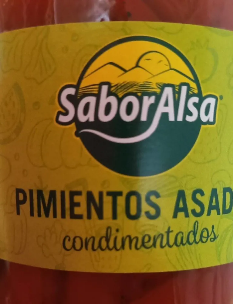 Pimientos asados en tiras condimentados