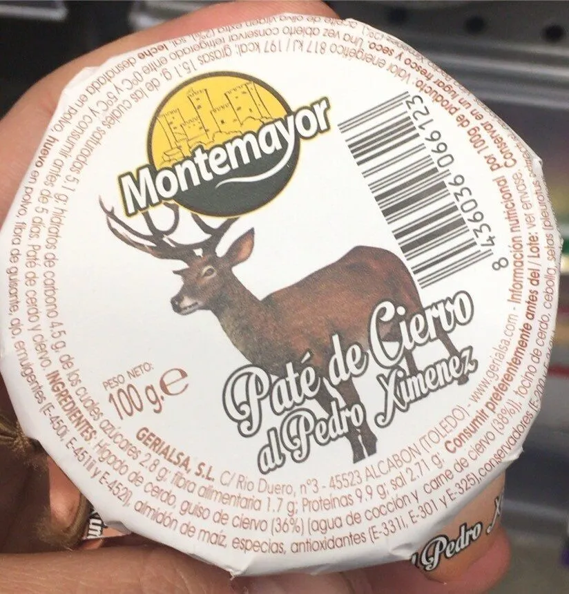 Paté de ciervo al Pedro Ximenez