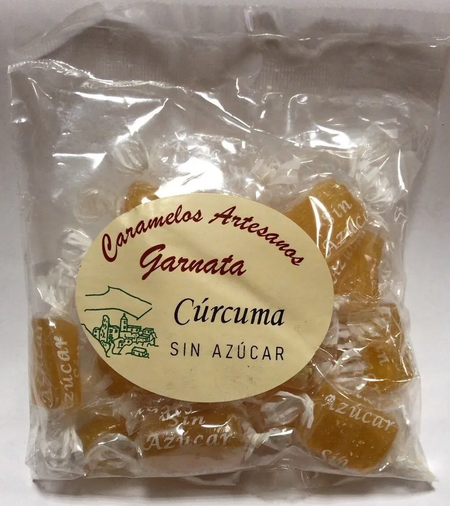 Caramelos Artesanales de Cúrcuma SIN AZÚCAR