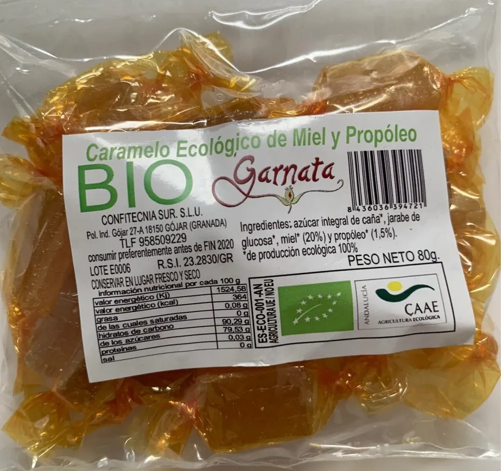 Caramelo Ecológico de Miel y Propóleo