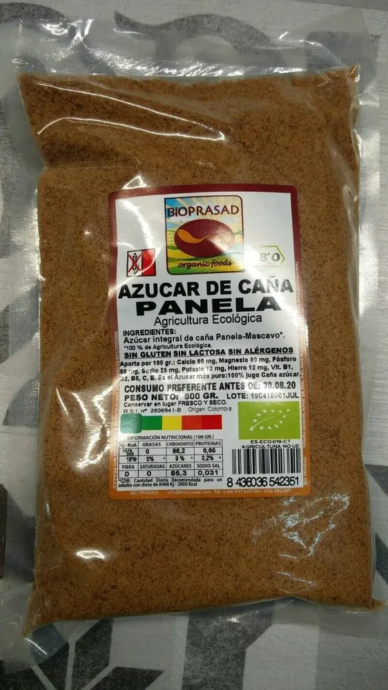 Azucar de caña PANELA BIOPRASAD