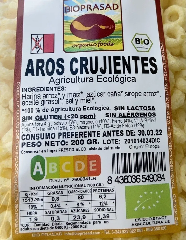 Aros crujientes