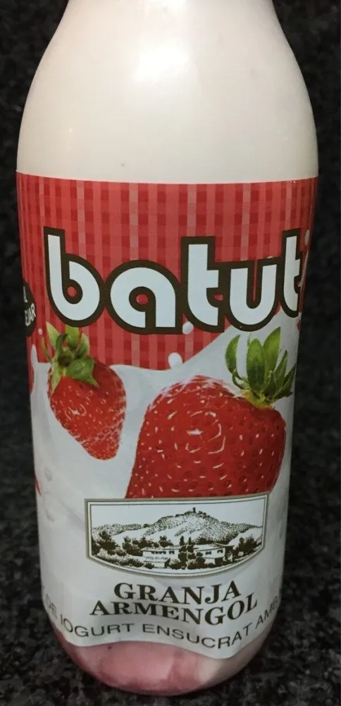 Batut de iogurt ensucrat amb maduixa