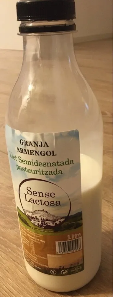 Llet Semidesnatada Sense Lactosa