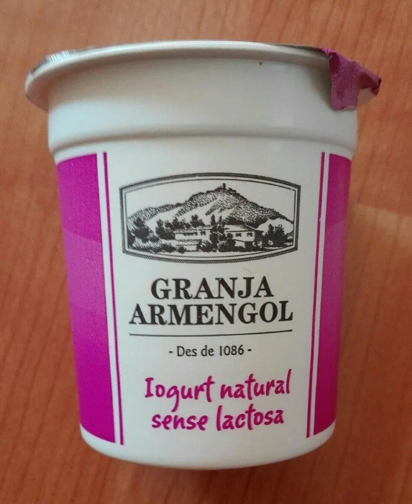Iogurt natural sense lactosa