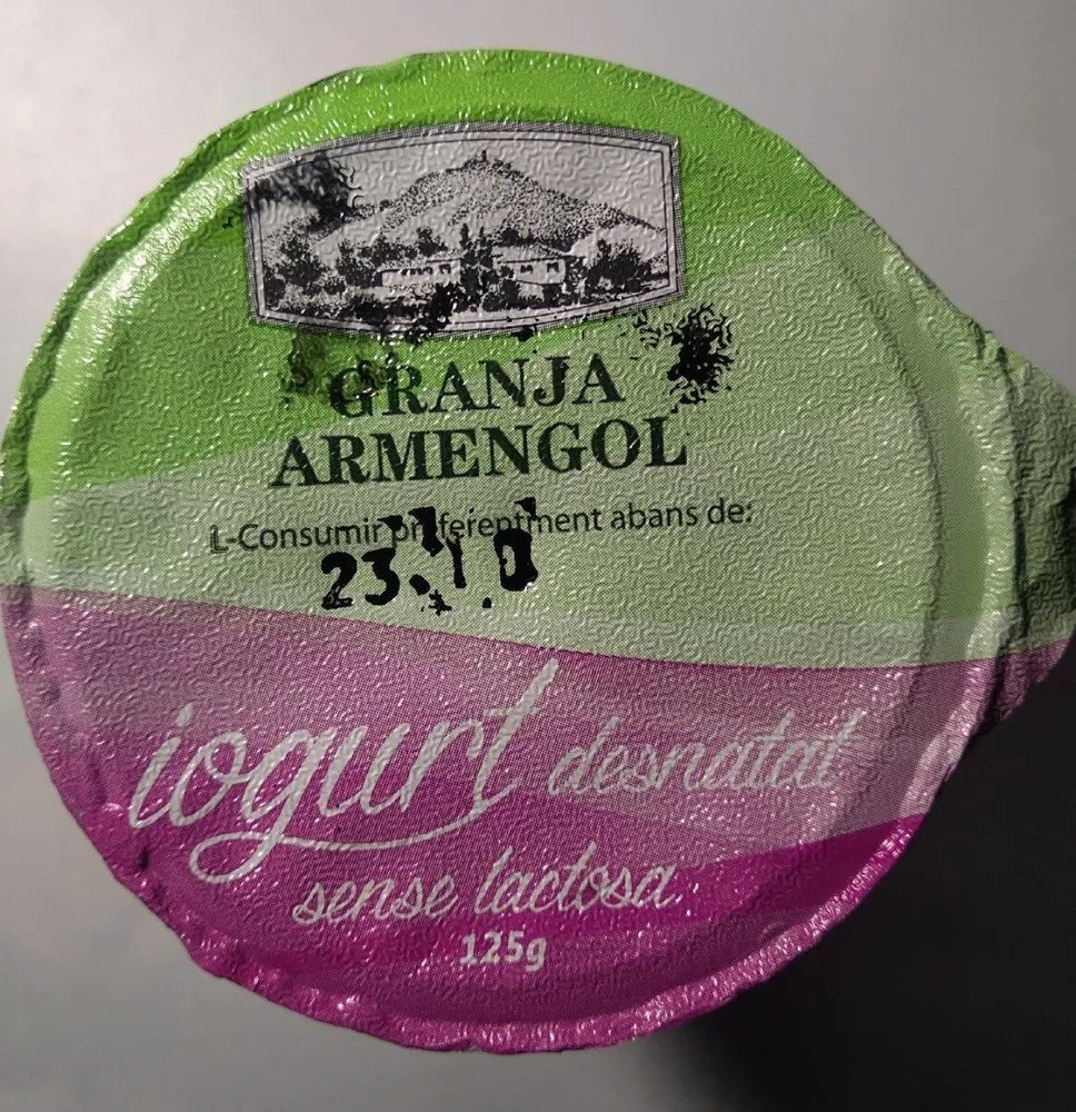 Iogurt Desnatat sense Lactosa