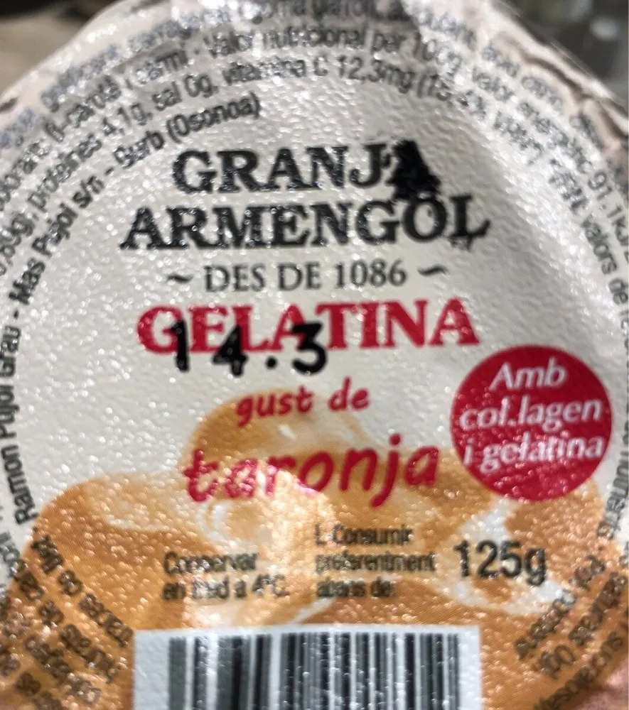 Gelatina naranja