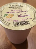Yogurt sense lactosa de limón
