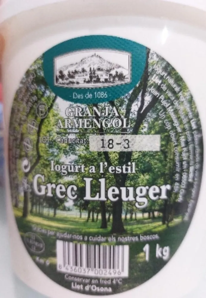 Iogurt a l'estil Grec lleuger