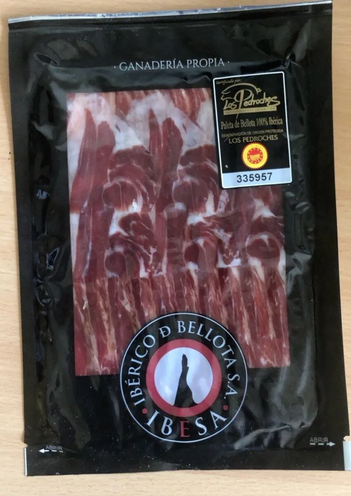 Paleta de bellota 100% ibérica los pedroches